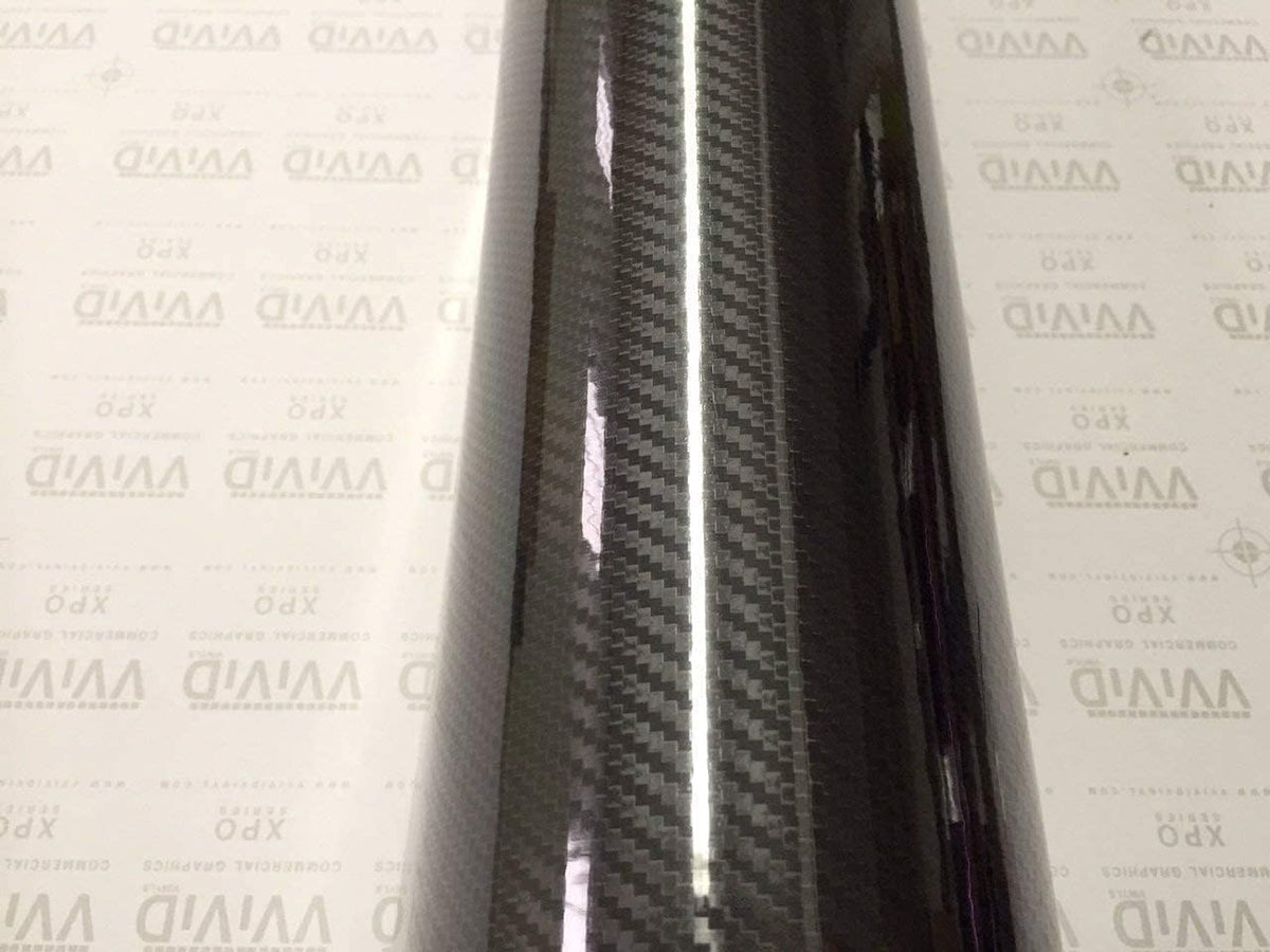 6ft x 5ft High Gloss Black Carbon Vinyl Wrap Film V556704