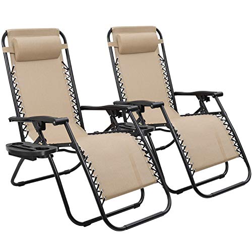 Beige Zero Gravity Chair Set of 2 B937