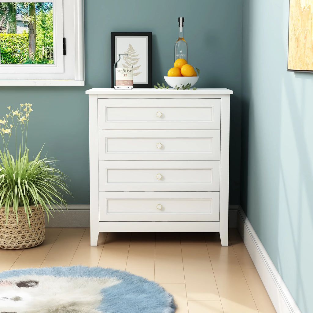 Solid Wood 4 Drawer Dresser Z75620