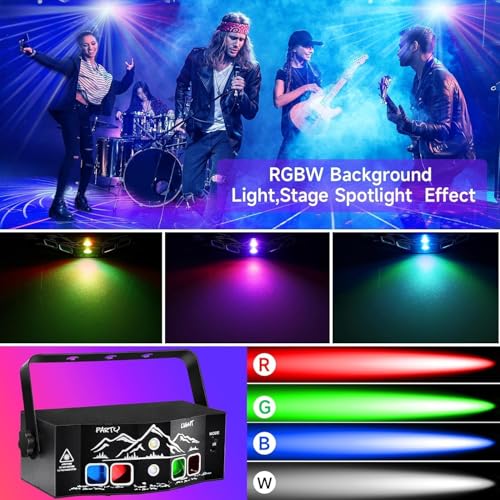 Sound Activated Strobe & Disco Ball Laser Lights Projector B713956