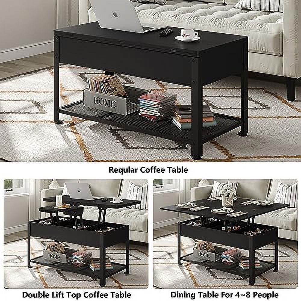 Lift Top Coffee Table with Hidden Compartment U158