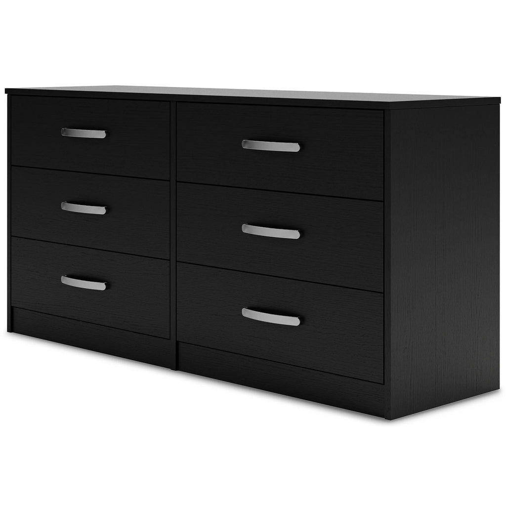 Black 6 Drawer Dresser M87985
