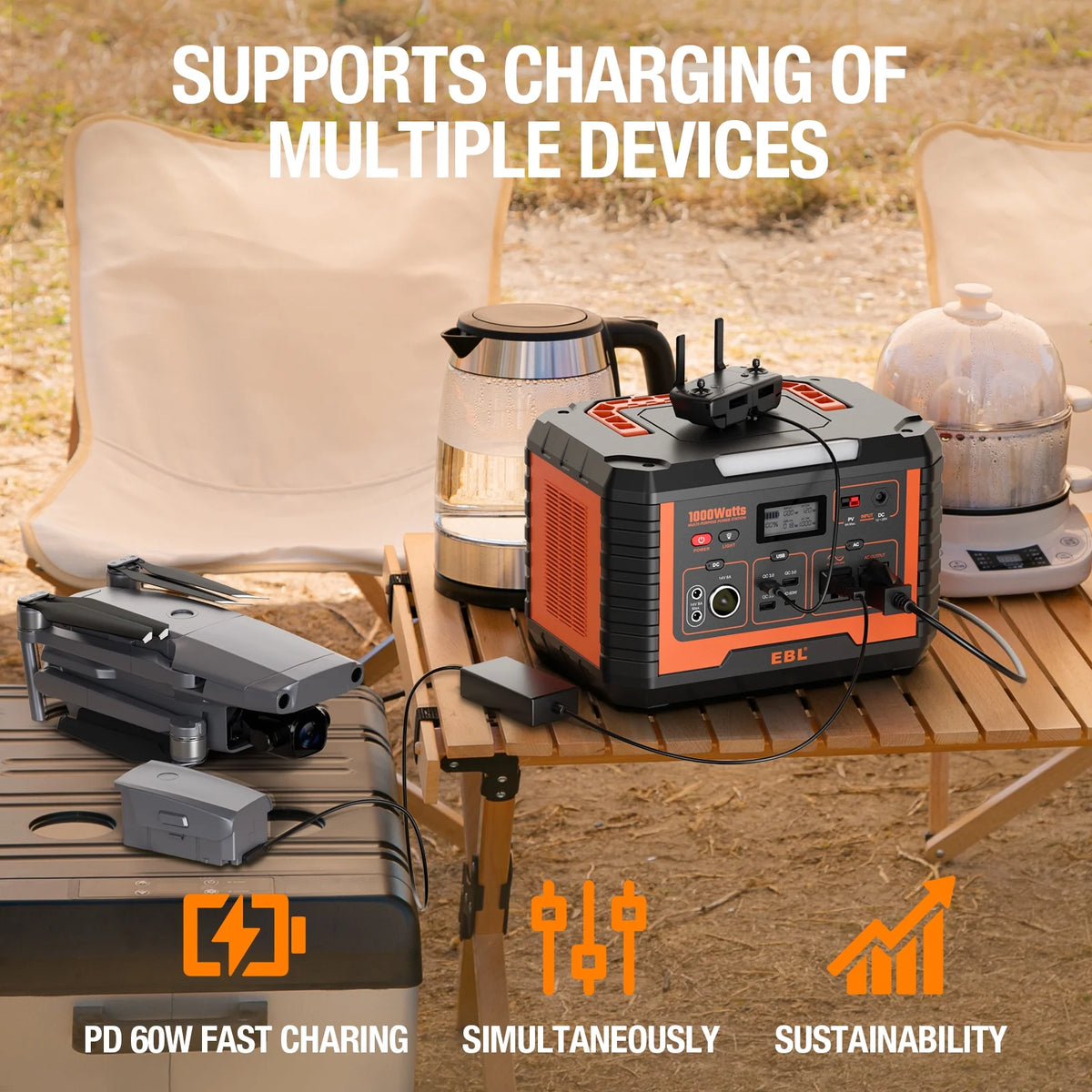 1000W Portable Solar Power Station B681728