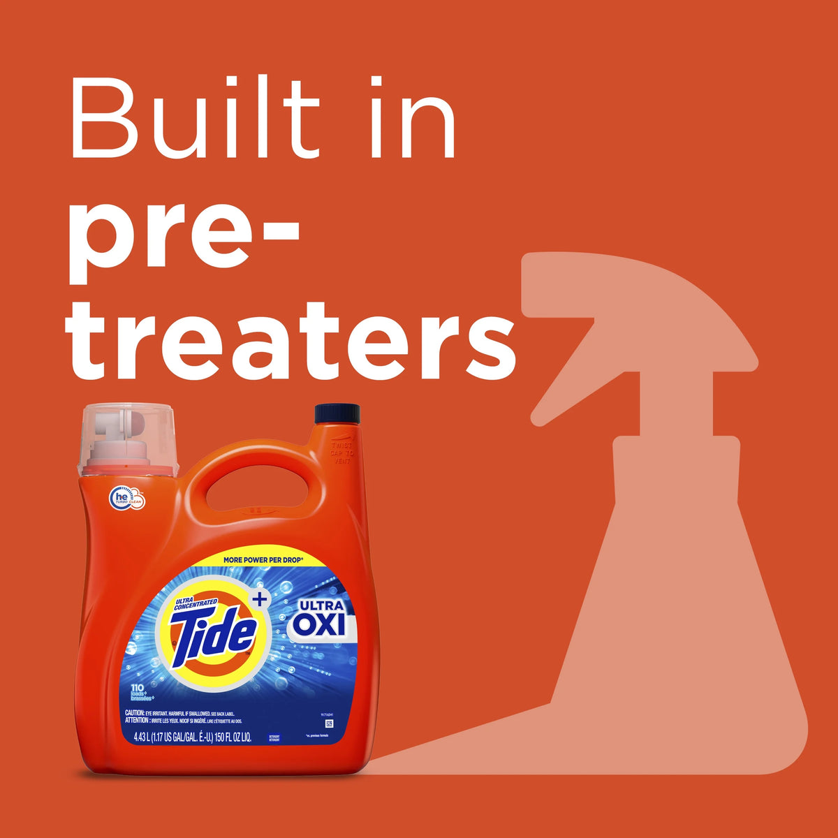 100 Loads Liquid Laundry Detergent, 154 fl oz A43693