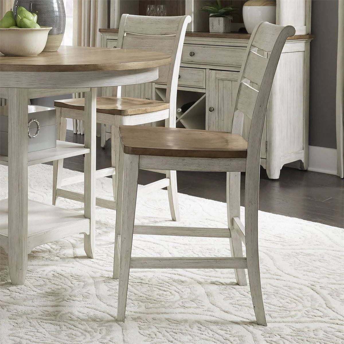Ladder Back Counter Chair Z2093