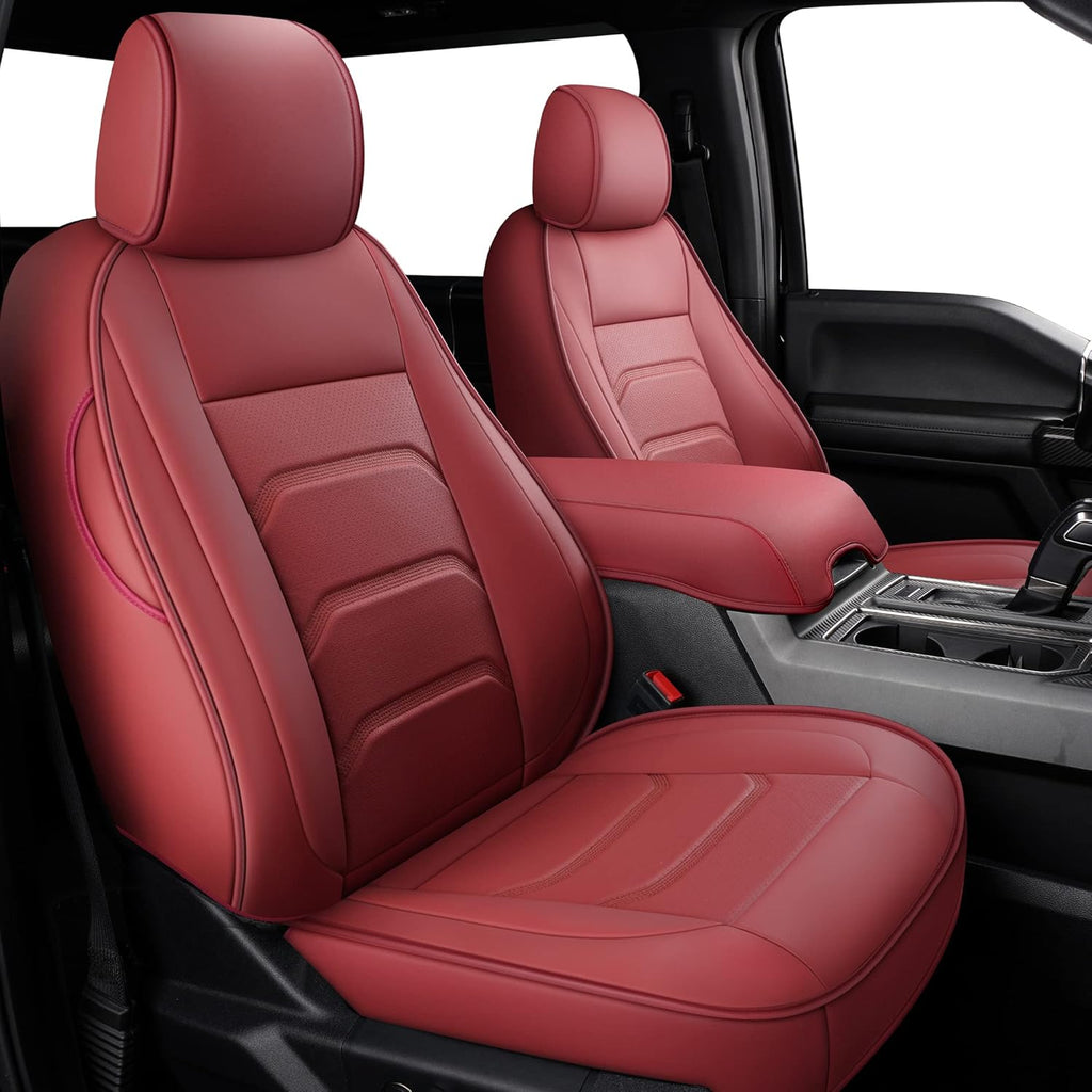 Faux Leather Full Coverage Car Seat Covers Full Set K6573
