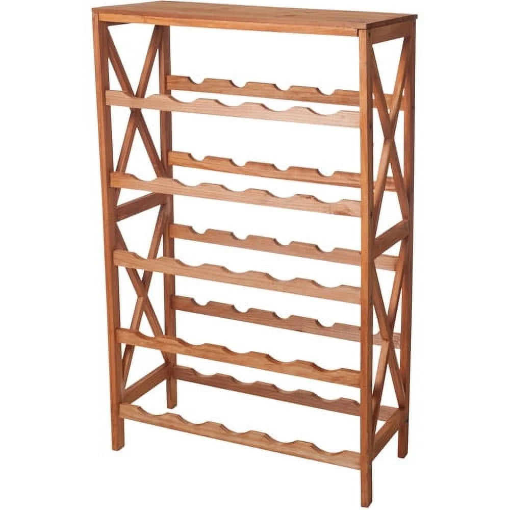 25-Bottle Freestanding Wine Rack with Tabletop P224952