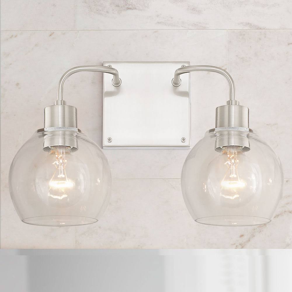 2 Light Brushed Nickel Vanity R3473