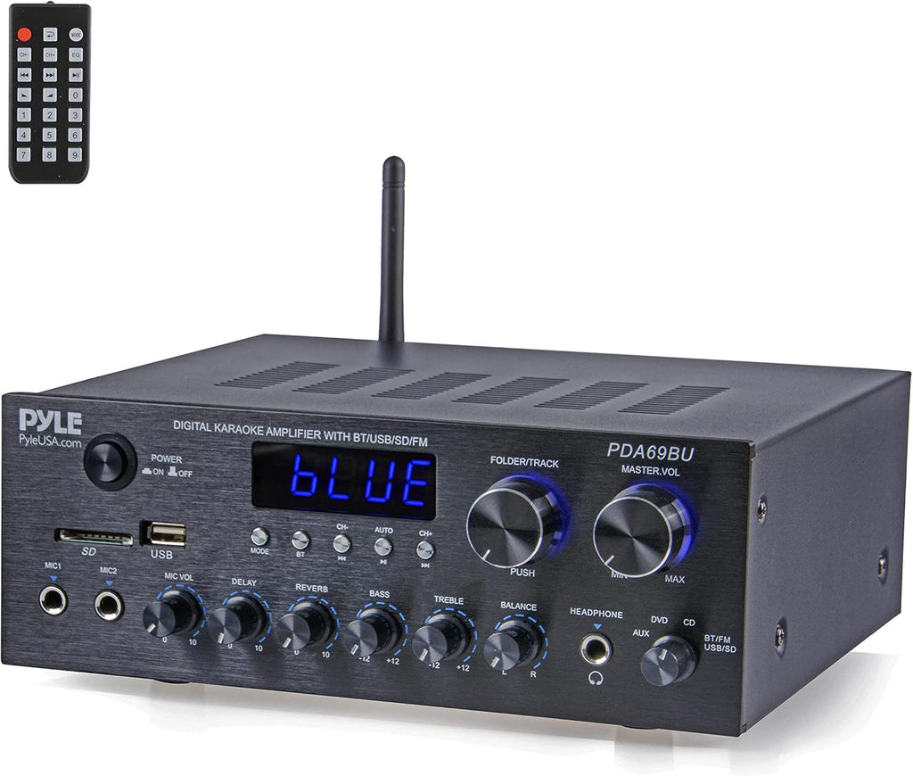 200W Dual Channel Bluetooth Stereo Amplifier V9389