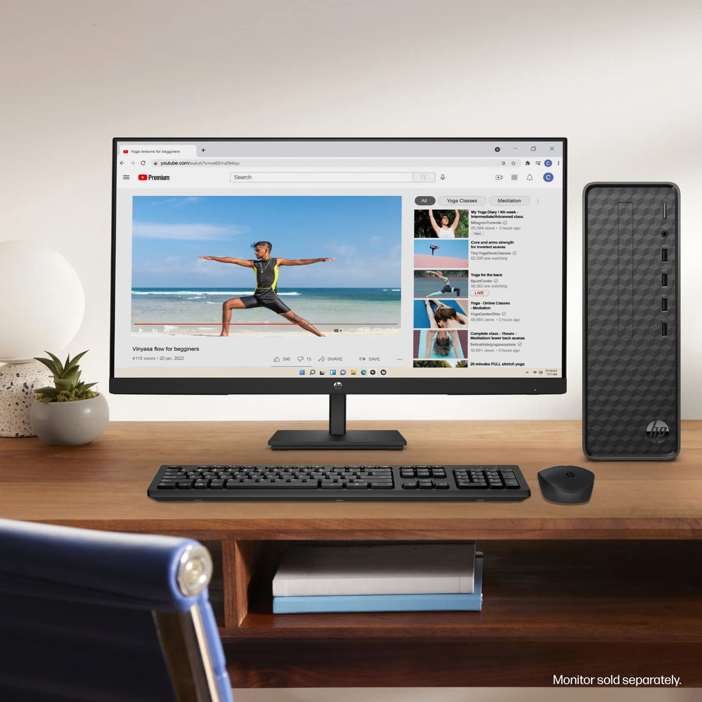 Black Slim Desktop Tower B71749