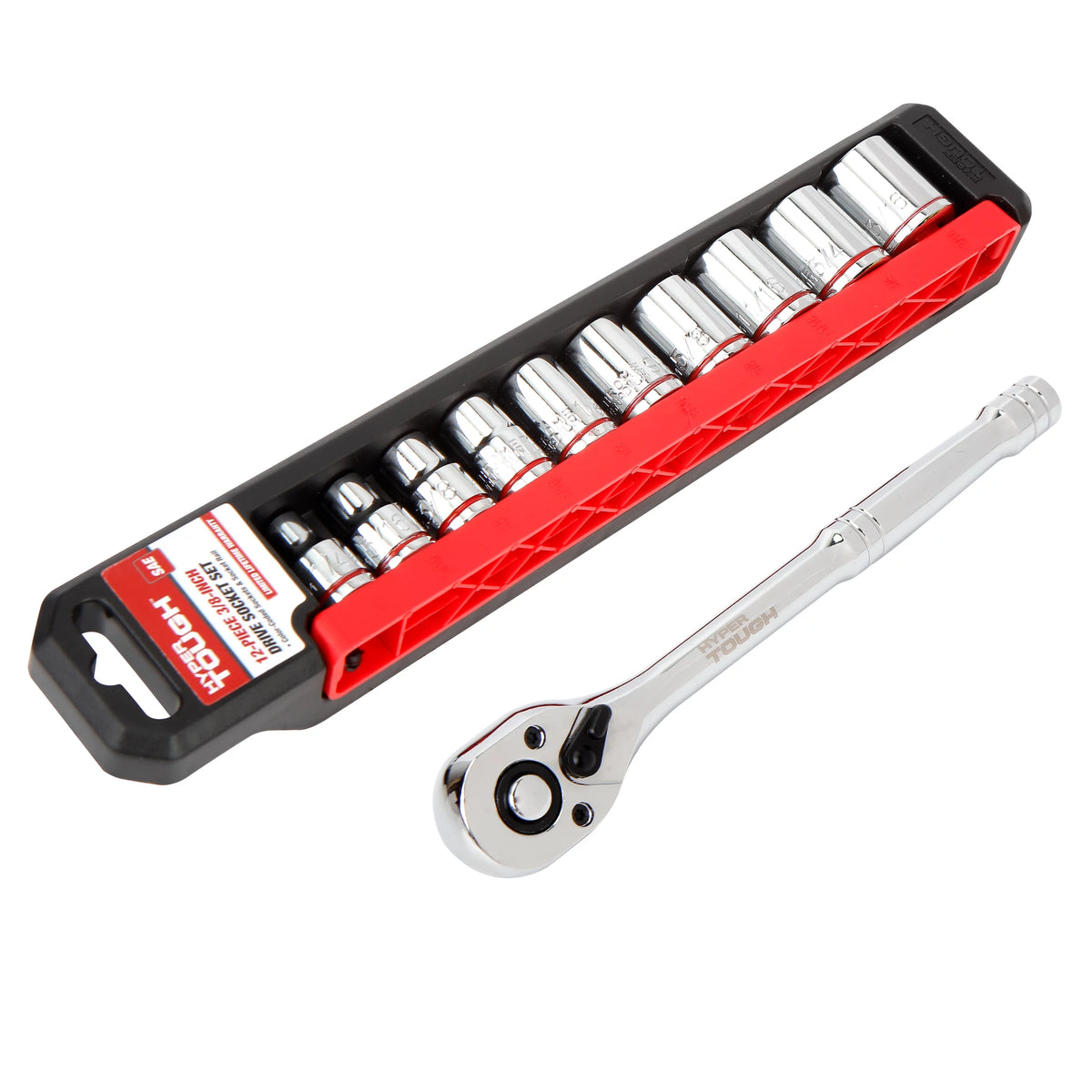 12-Piece 3/8-inch Drive Socket Set SAE H496