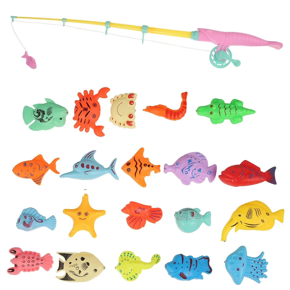 22 Pcs Magnetic Fishing Rod Toy Game Model F9510