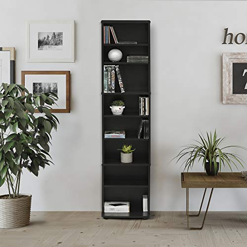 Space Saving Multimedia Storage Tower, White W598689