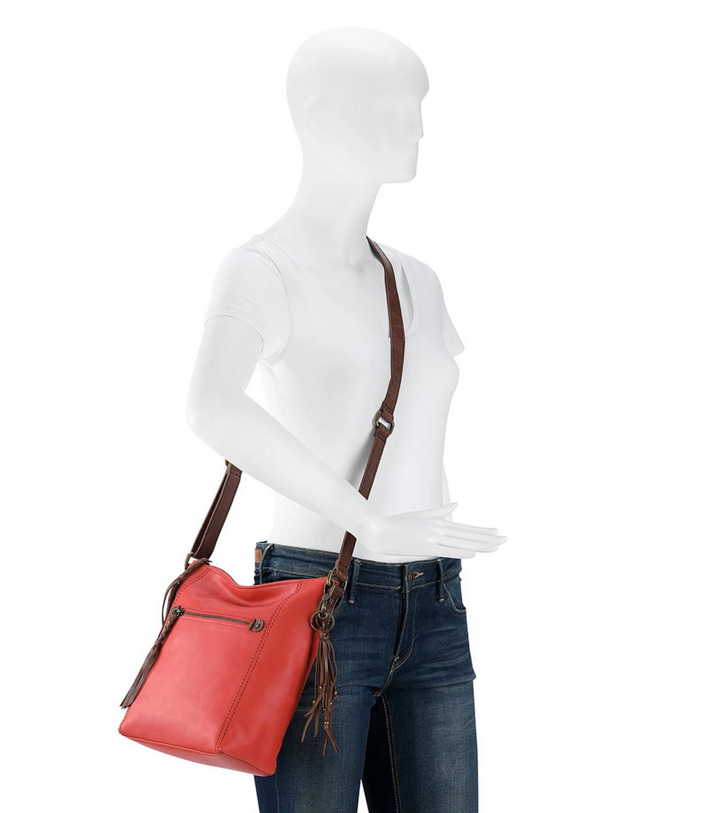 Dusty Coral Leather Crossbody L99532