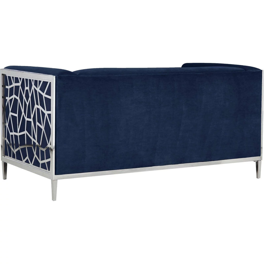 Black Velvet Loveseat C443084