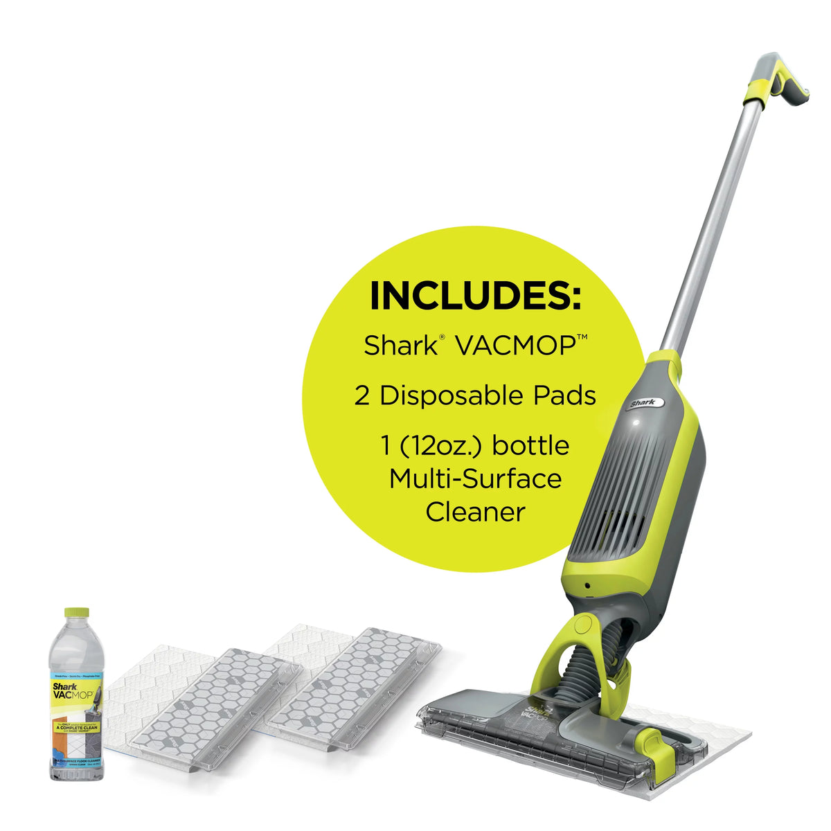 Cordless Hard Floor Vacuum Mop with Disposable Pads Z66544