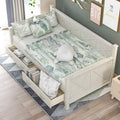 White Twin Size Daybed with 2 Large Drawers Q188