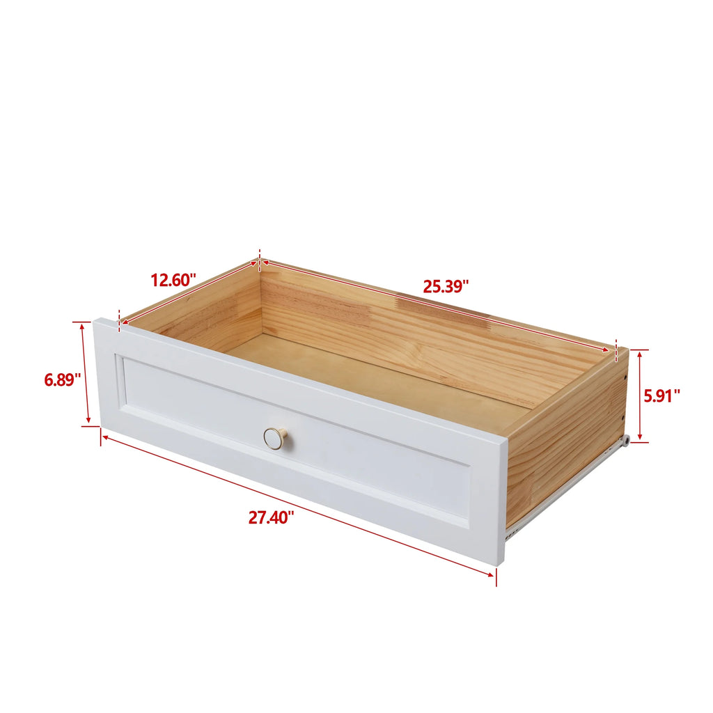 Solid Wood 4 Drawer Dresser Z75620