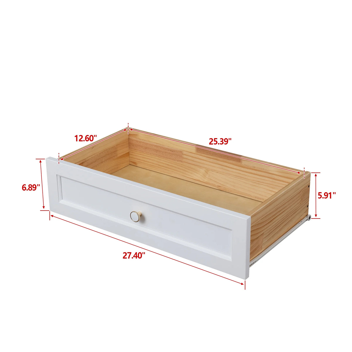 Solid Wood 4 Drawer Dresser Z75620