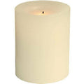 Cream 4-Inch Flameless Pillar Candle Pack of 6 U98879