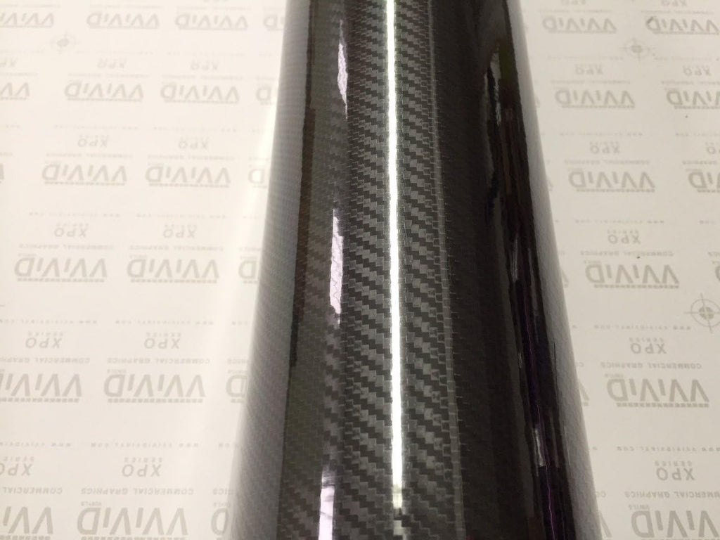 6ft x 5ft High Gloss Black Carbon Vinyl Wrap Film V556704