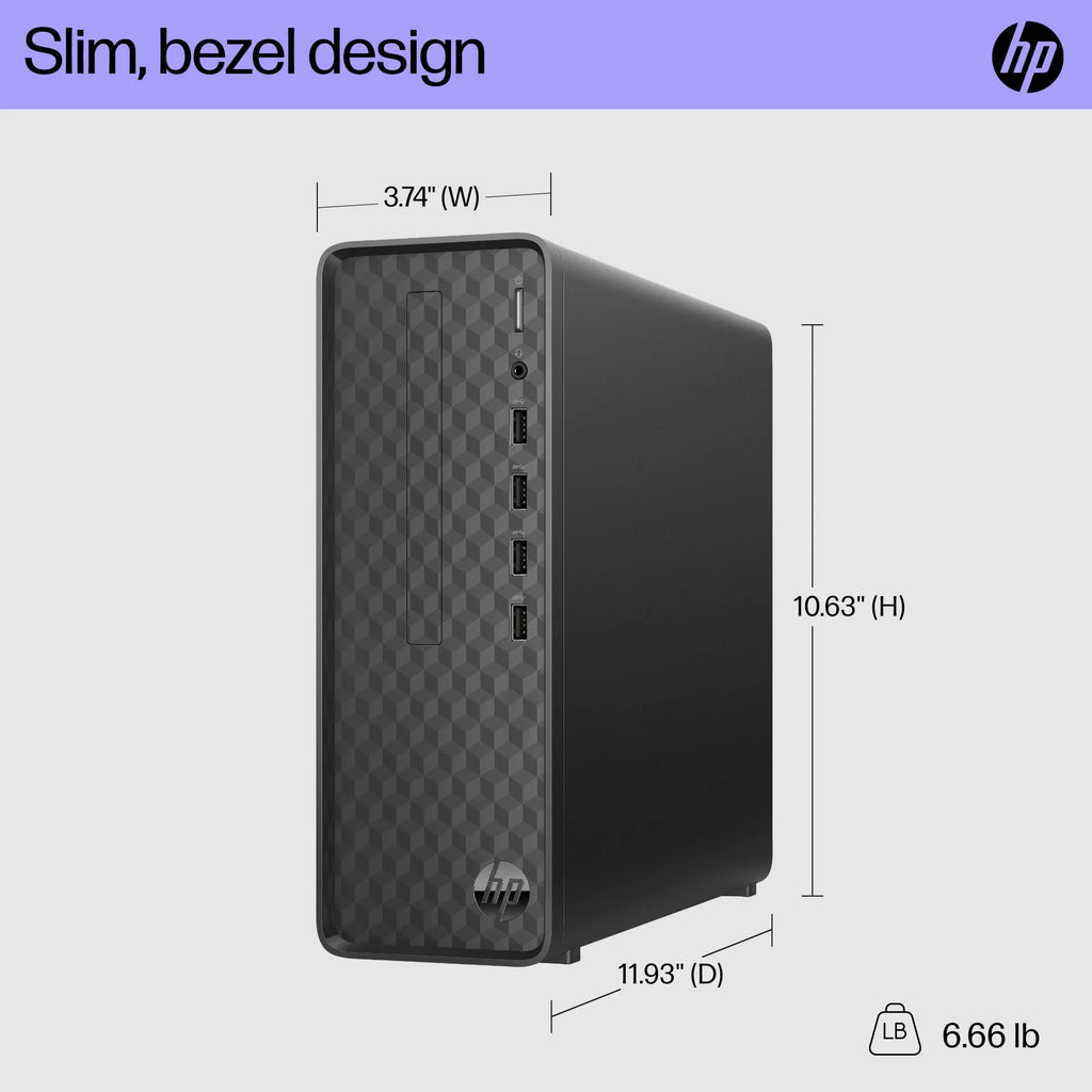 Black Slim Desktop Tower B71749