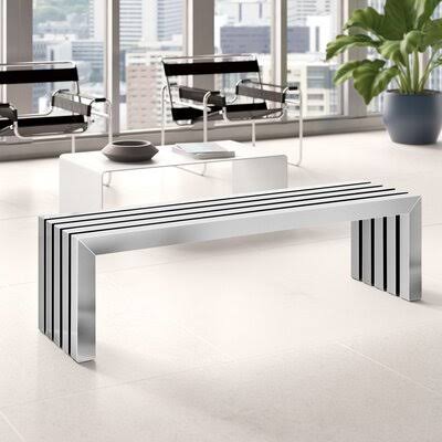 4 Seat Bench Silver O9649