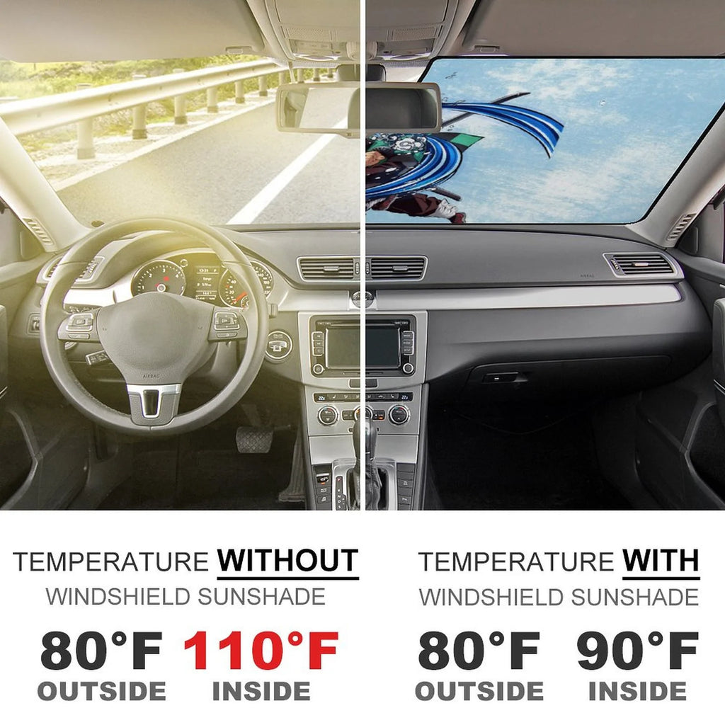 Foldable Reflective Car Windshield Sunshade K818
