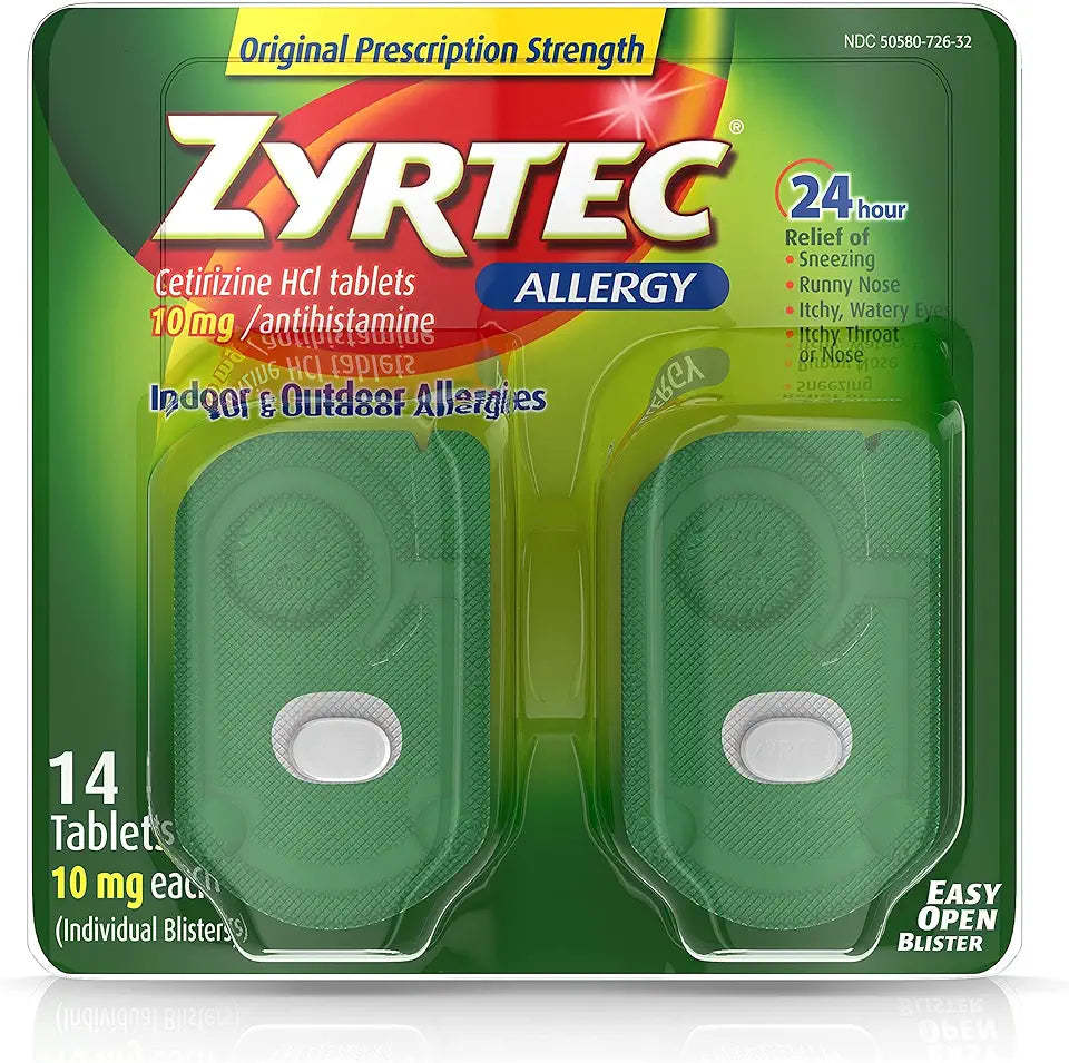 10 mg Cetirizine HCl Allergy Relief Tablets 14 ct A4575