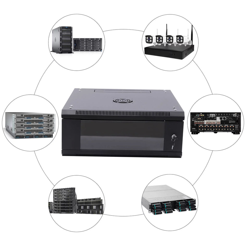 24" Deep 4U Lockable Server Rack Cabinet U660