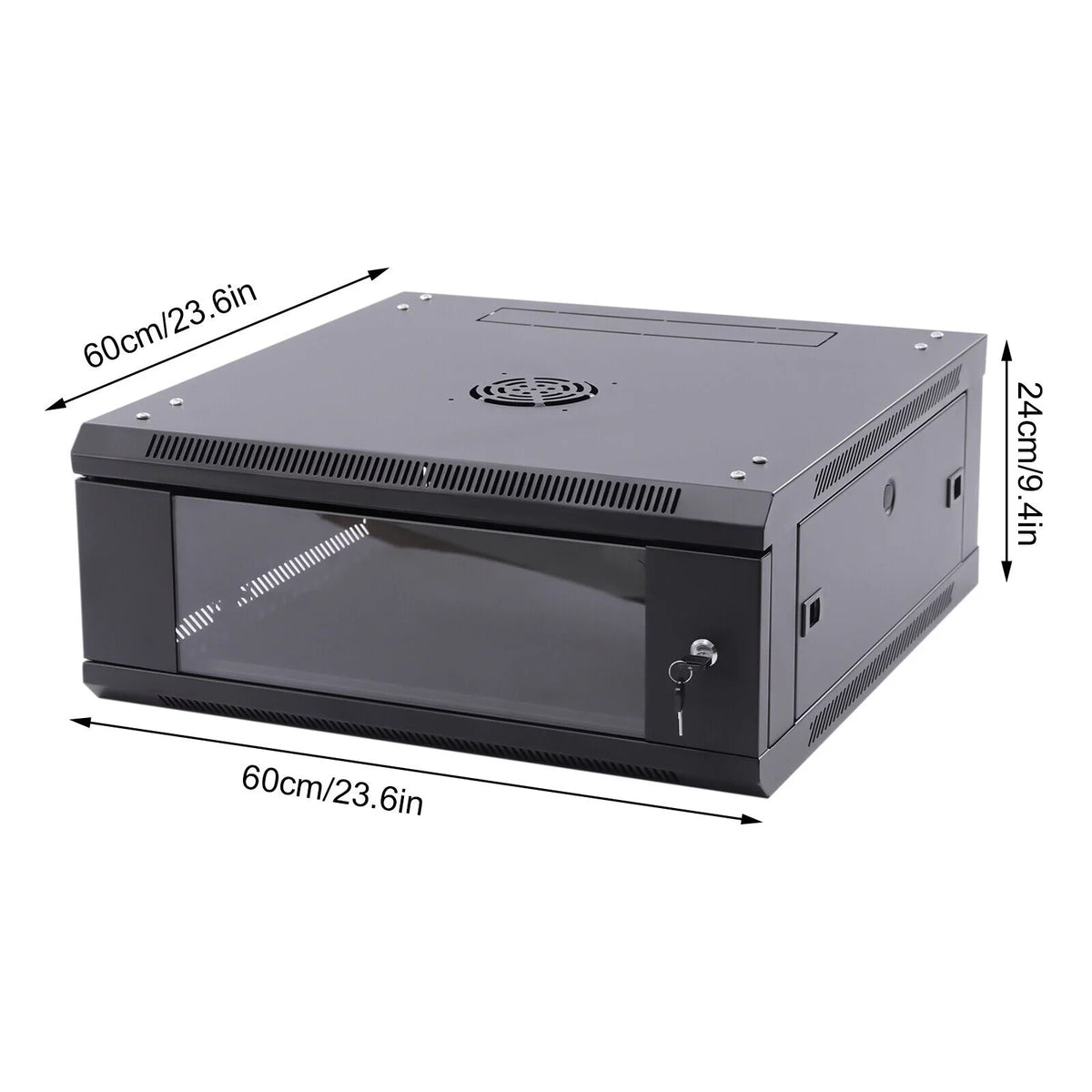 24" Deep 4U Lockable Server Rack Cabinet U660