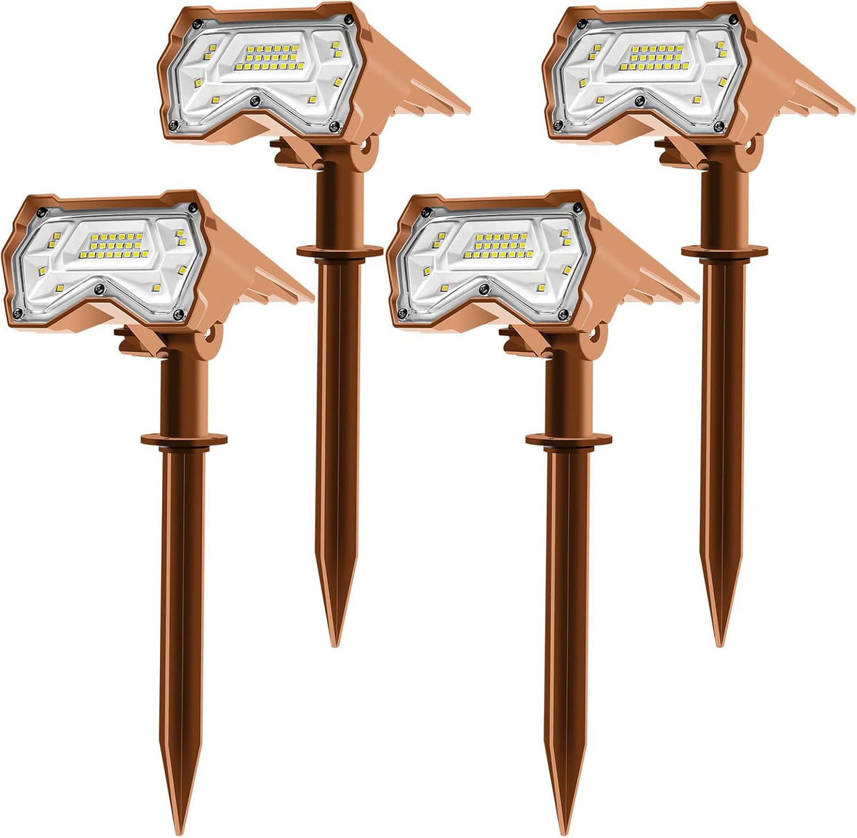 28 LEDs Solar Outdoor Lights 6 Pack P332545