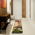 2'X6' Gingerbread House Runner Rug with Rubber Backing N376342