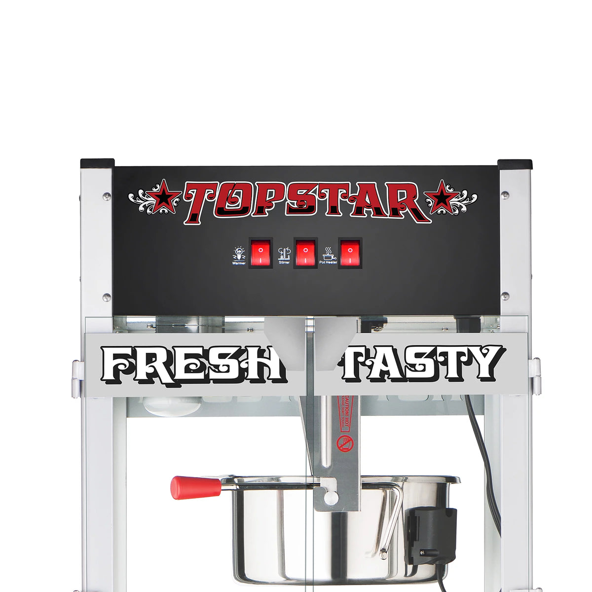 Black 12oz Popcorn Machine with Cart I8156