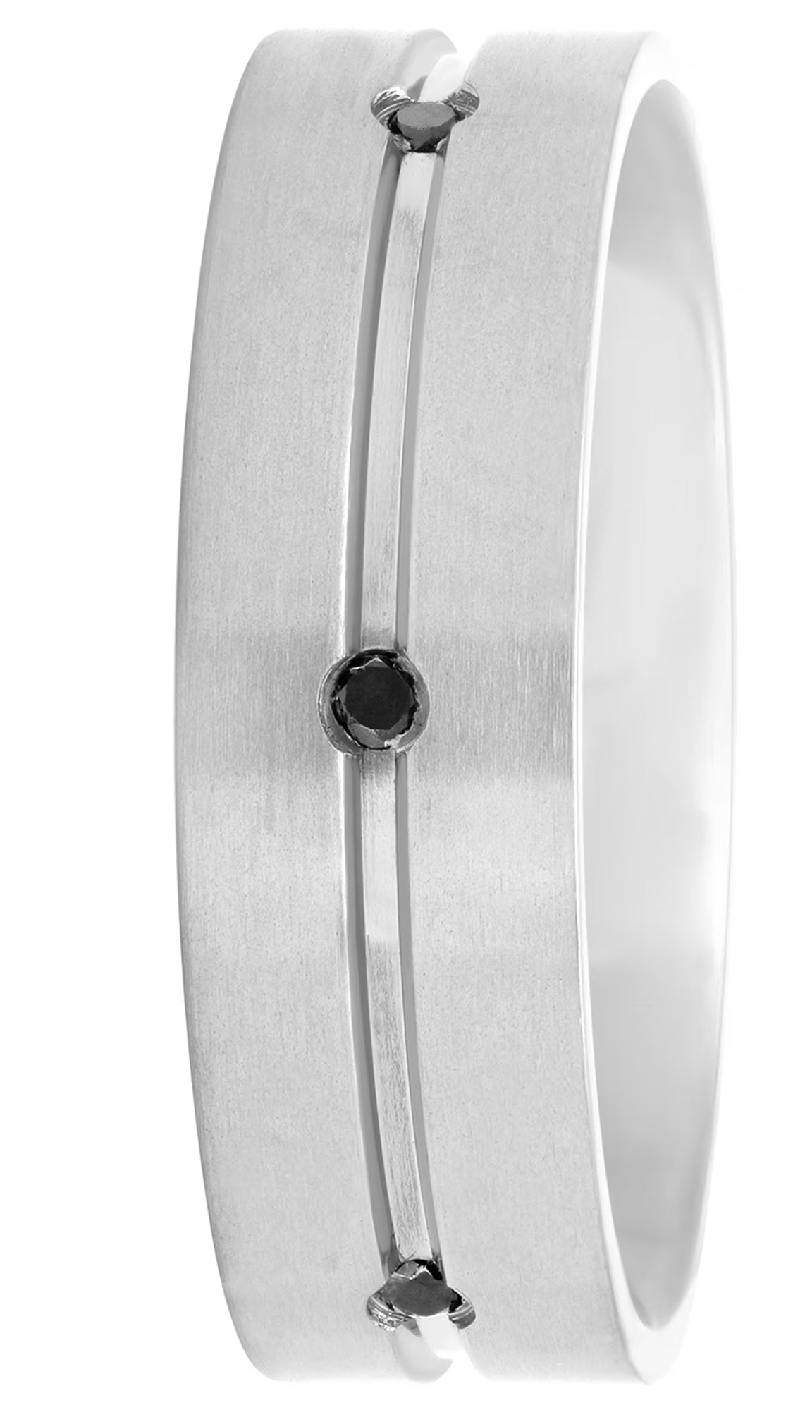 Titanium Black Diamond 7mm Wedding Band O135827