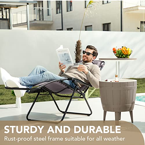 Beige Zero Gravity Chair Set of 2 B937