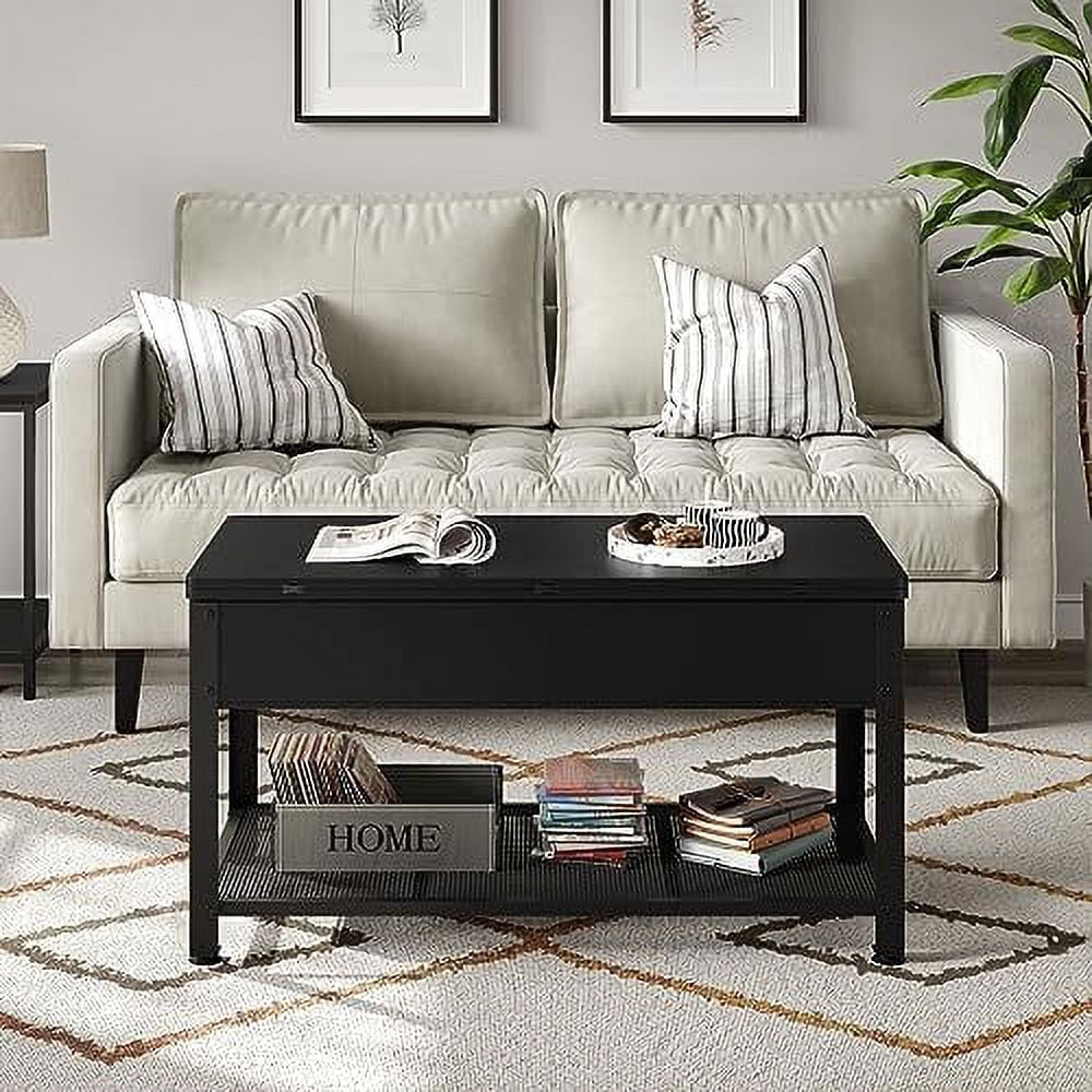 Lift Top Coffee Table with Hidden Compartment U158