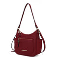 Red Vegan Leather Crossbody Bag Y97586