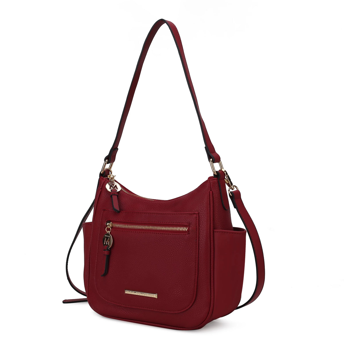Red Vegan Leather Crossbody Bag Y97586