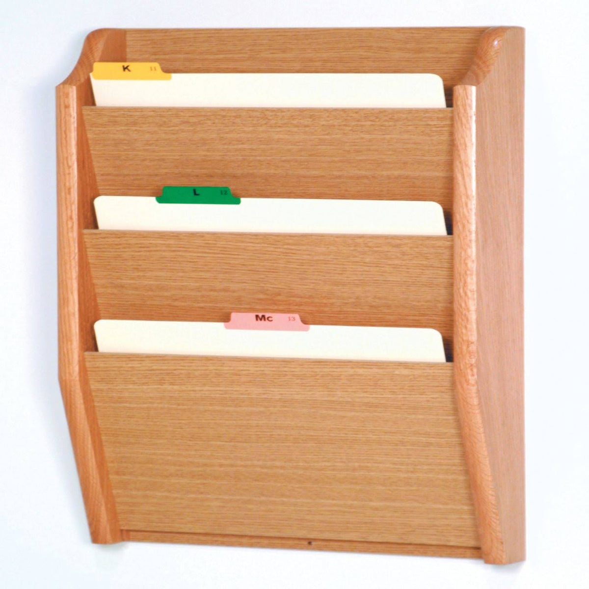 Light Oak Wooden File Holder T40197