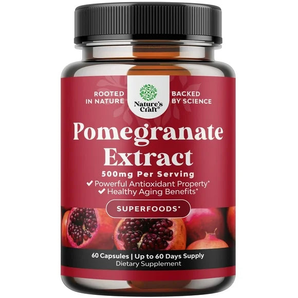 Pomegranate Extract Antioxidant Supplement Capsules M52946