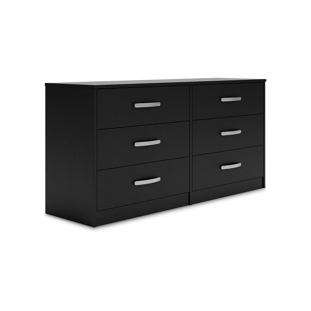 Black 6 Drawer Dresser M87985