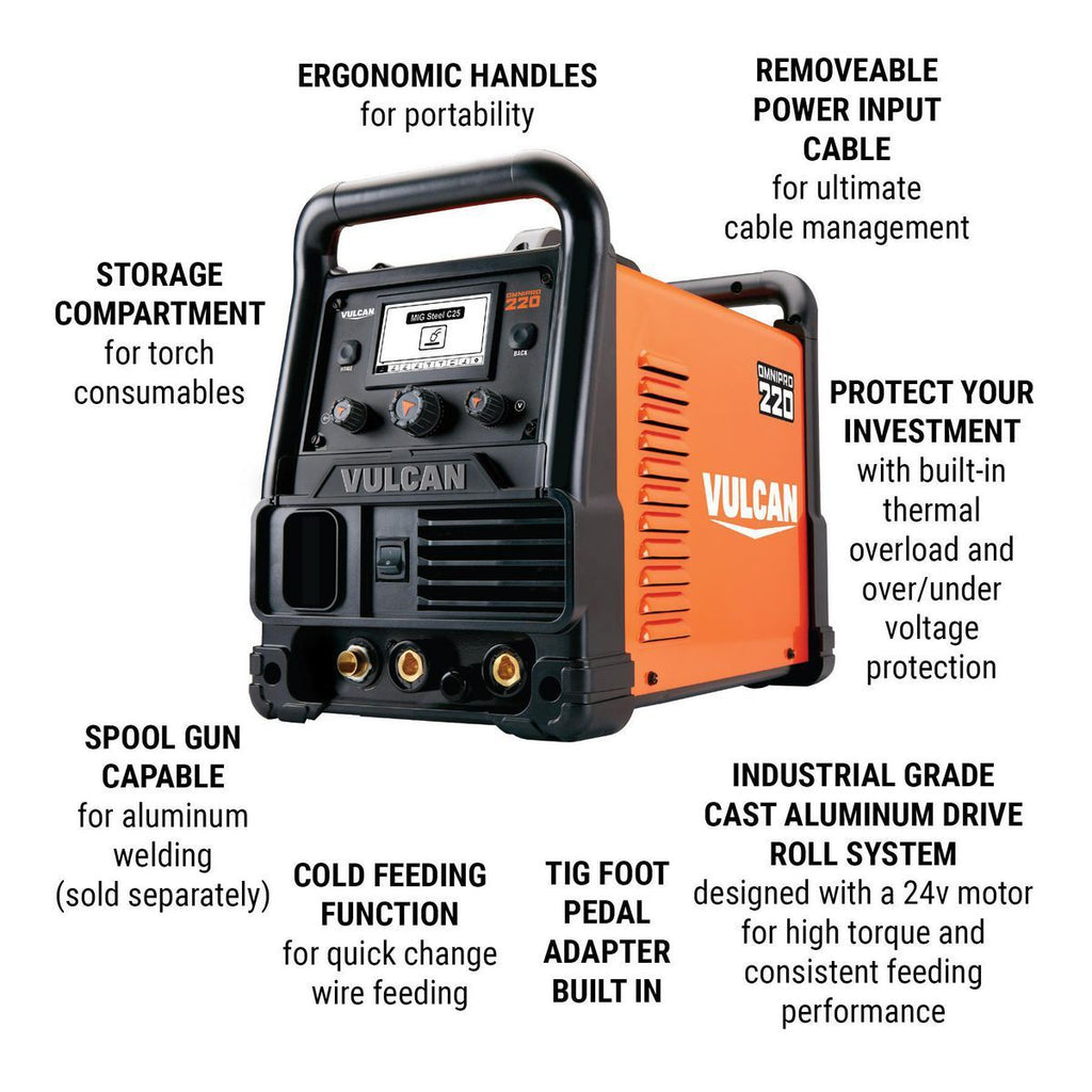 Industrial Multiprocess Welder with 120/240V Input V58407
