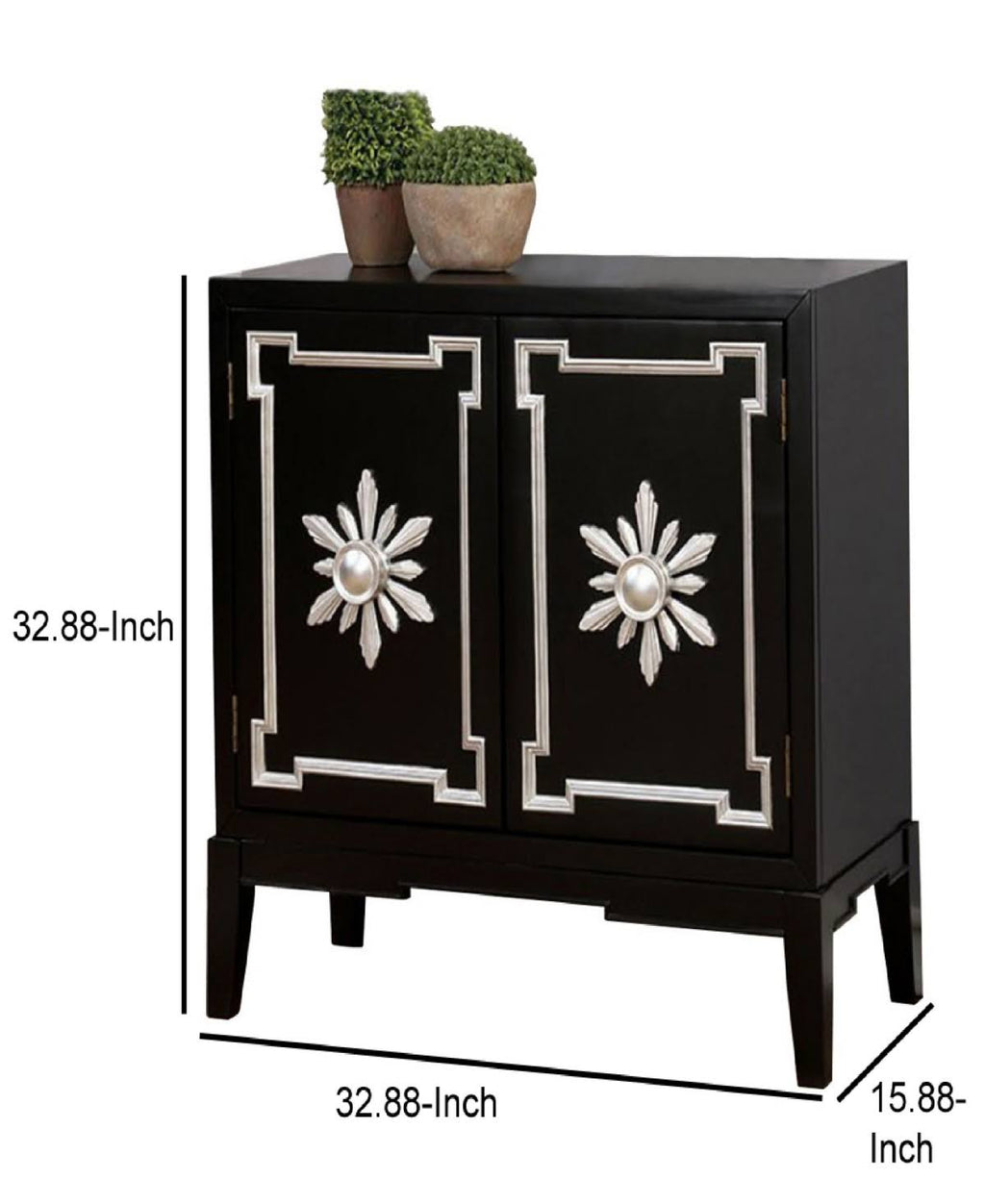 Red Wooden Hallway Chest H440