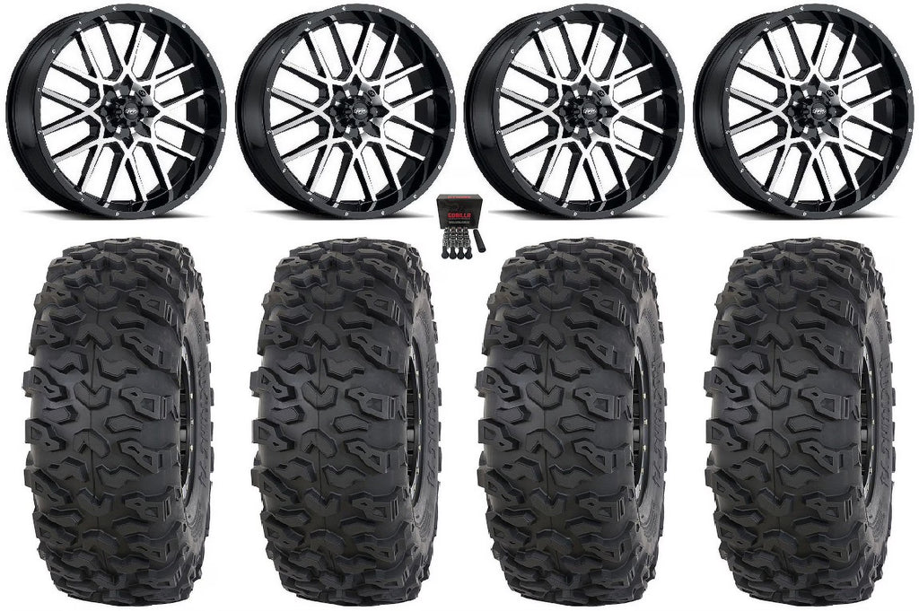 18" Machined Wheels 37" T4 Tires M202