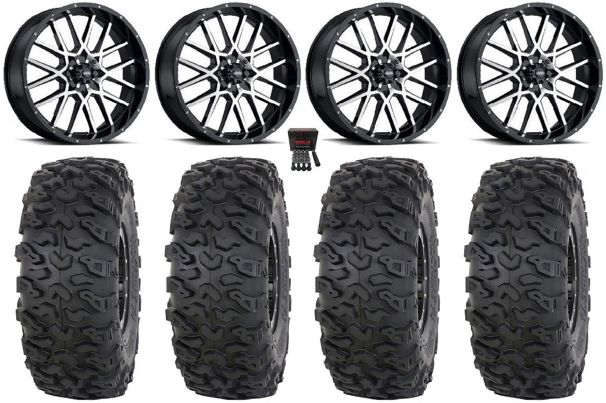 18" Machined Wheels 37" T4 Tires M202