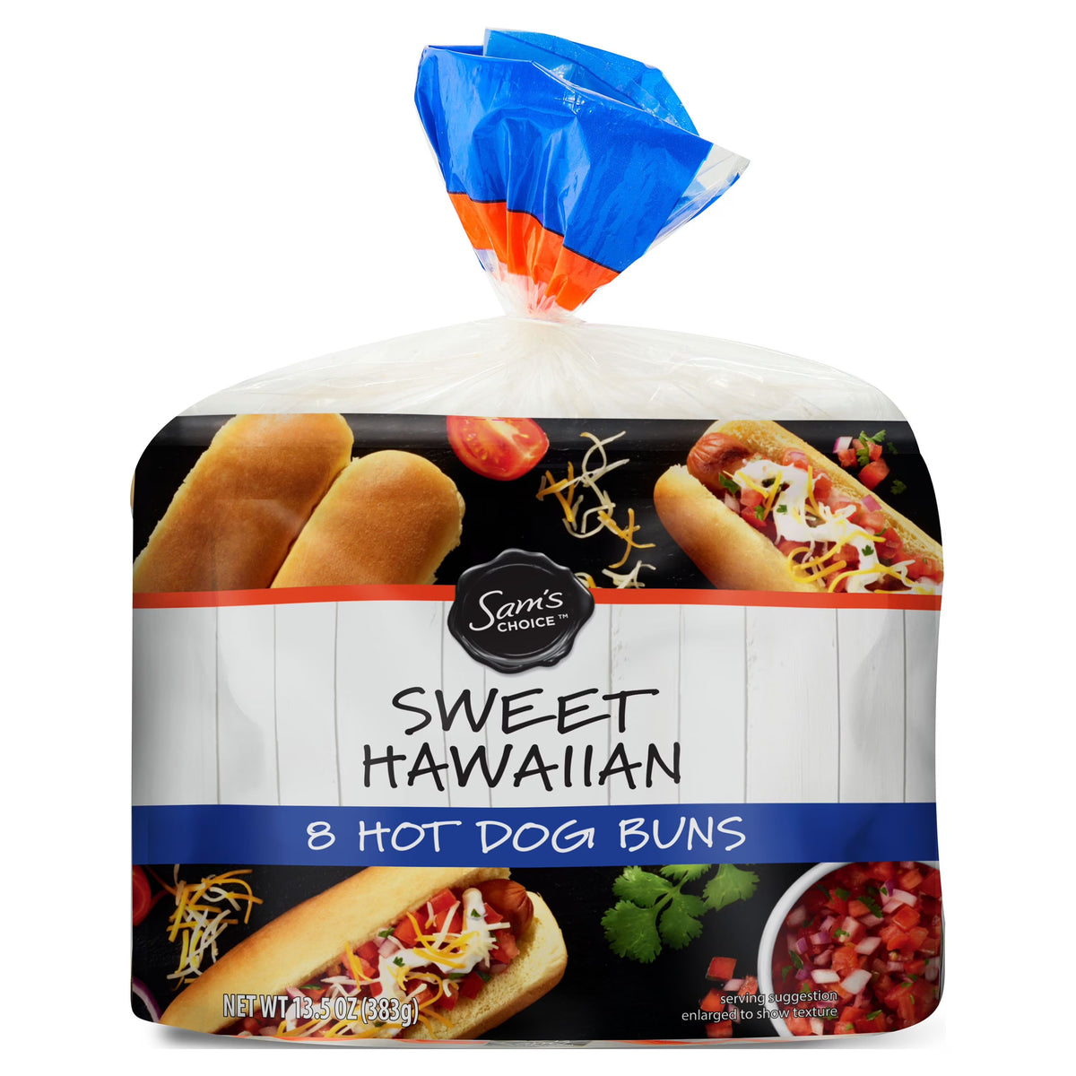 Sweet Hawaiian Hot Dog Buns, 13.5 oz, 8 Count A647