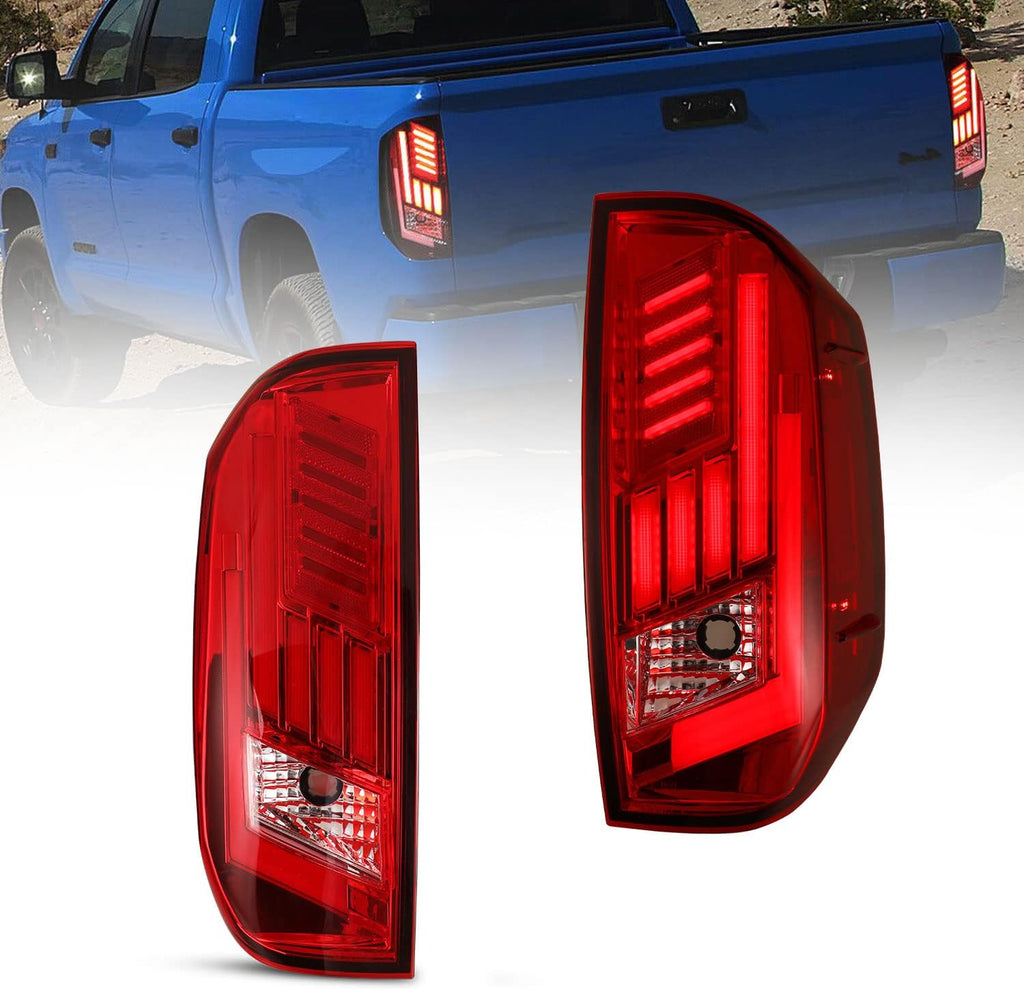 LED Taillight Assembly Black Housing Smoke Lens F45597
