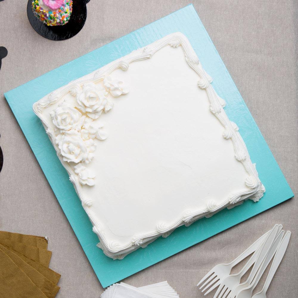 14x22 Blue Square Cake Drum - 12/Case S33599