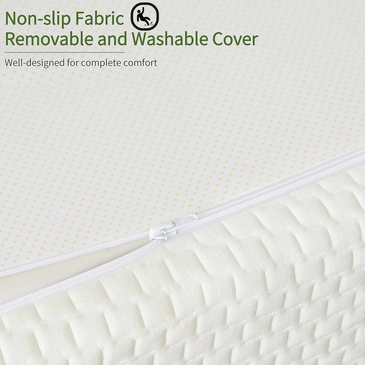 5 Inch Queen Size Memory Foam Mattress with Bamboo Cover J289886